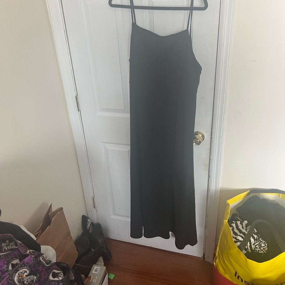SHEIN Classic Black Maxi Dress
